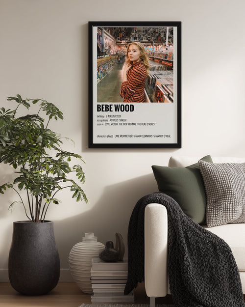 Bebe Wood Poster Tablosu