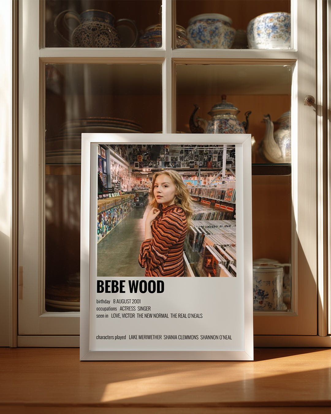 Bebe Wood Poster Tablosu