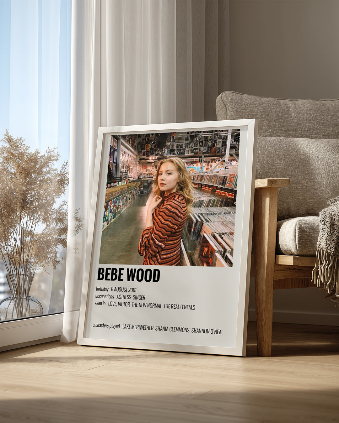 Bebe Wood Poster Tablosu