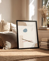 Beige Abstract Poster Tablosu