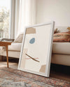 Beige Abstract Poster Tablosu