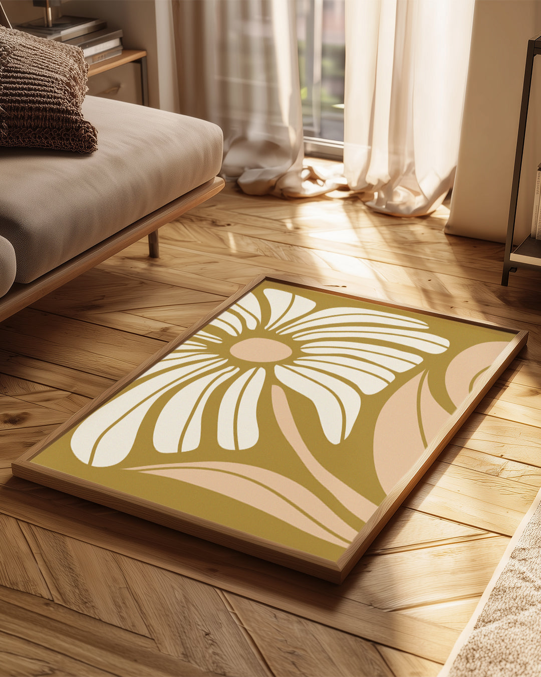 Beige Moutarde Poster Tablosu
