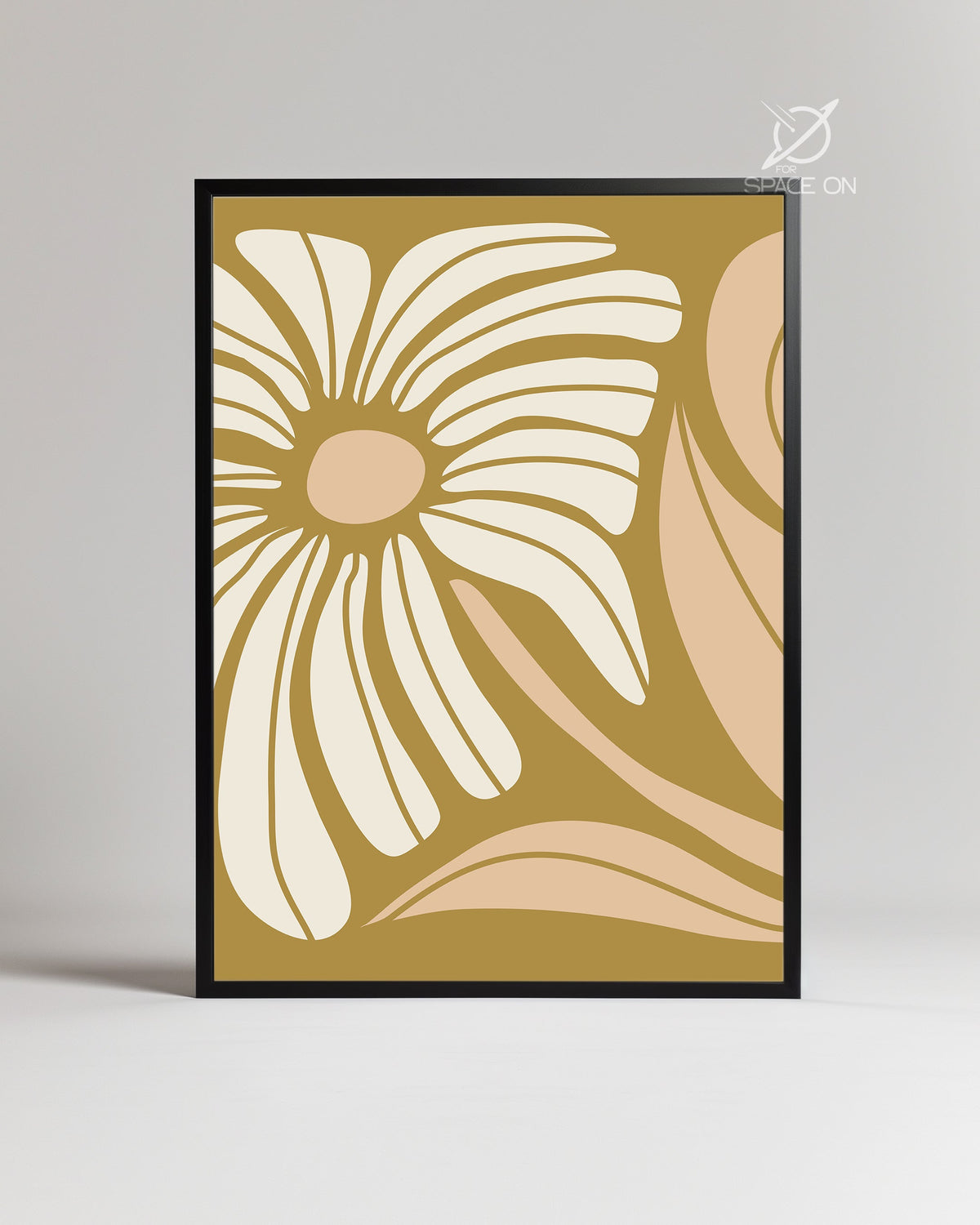 Beige Moutarde Poster Tablosu