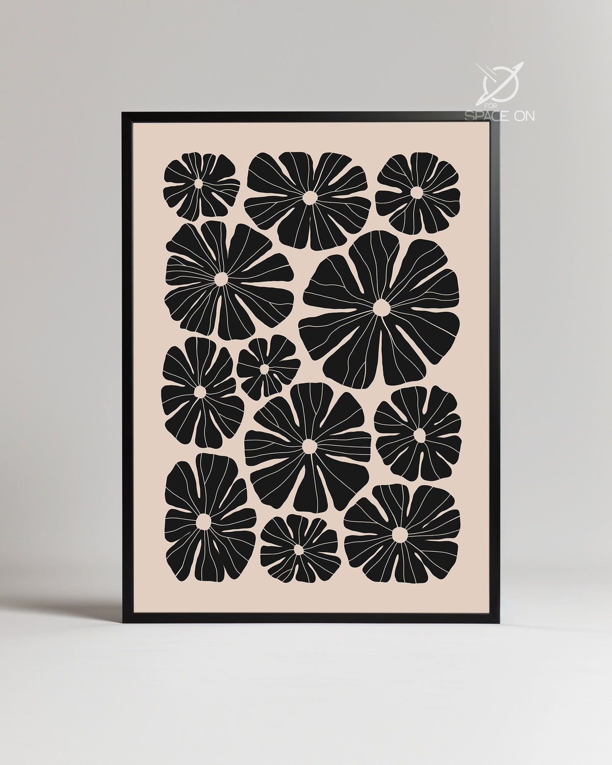 Beige Rings Poster Tablosu