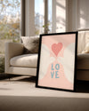Beyaz Güvercinler - Aşk Temalı Romantik Tasarım Poster Tablosu