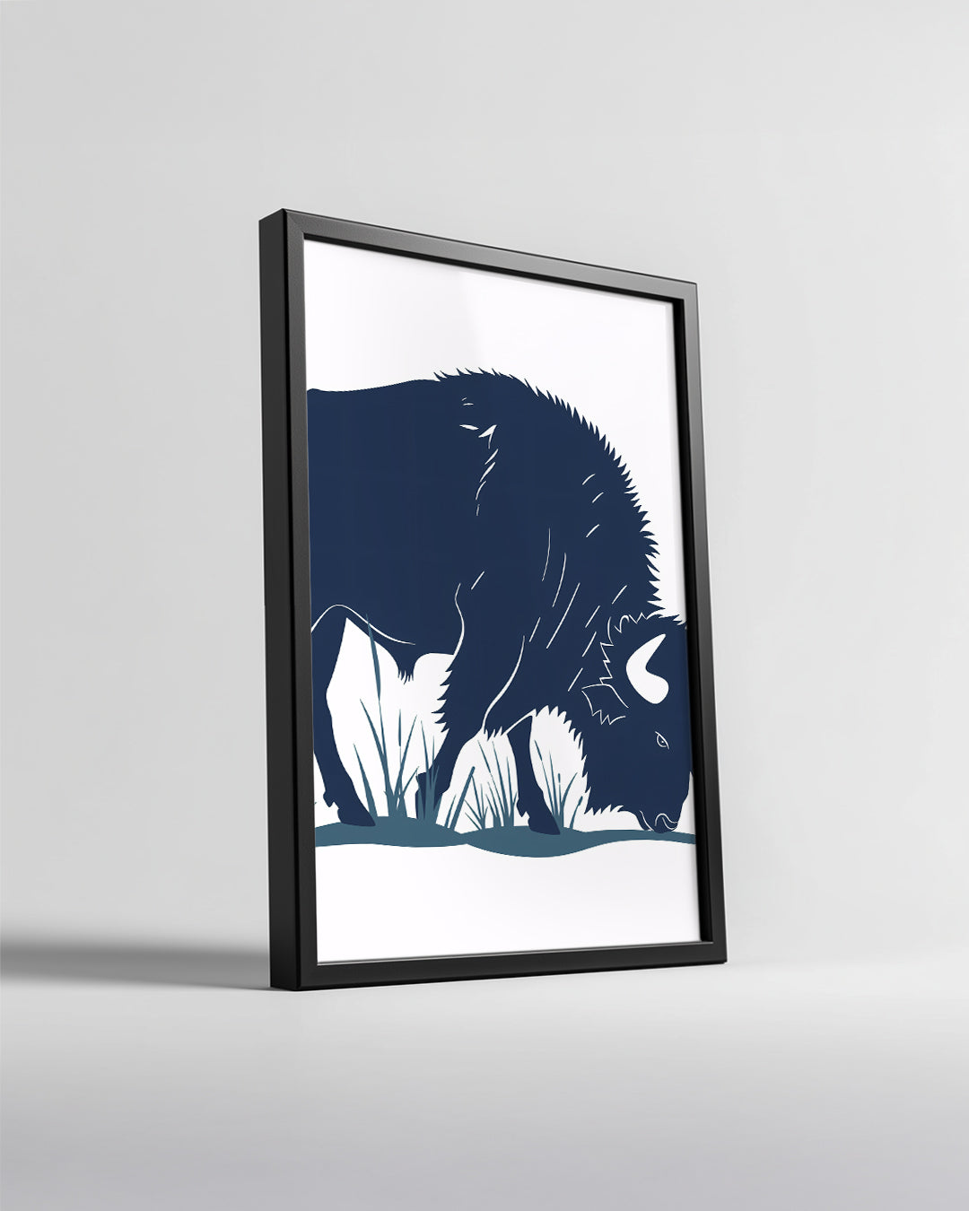 Bizon - Kaba Tüy Deseni Poster Tablosu