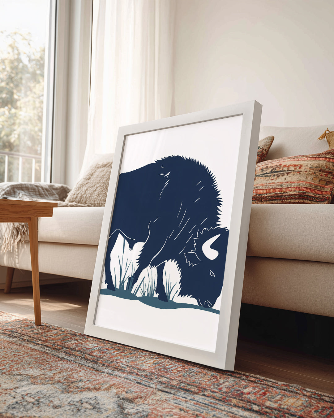 Bizon - Kaba Tüy Deseni Poster Tablosu