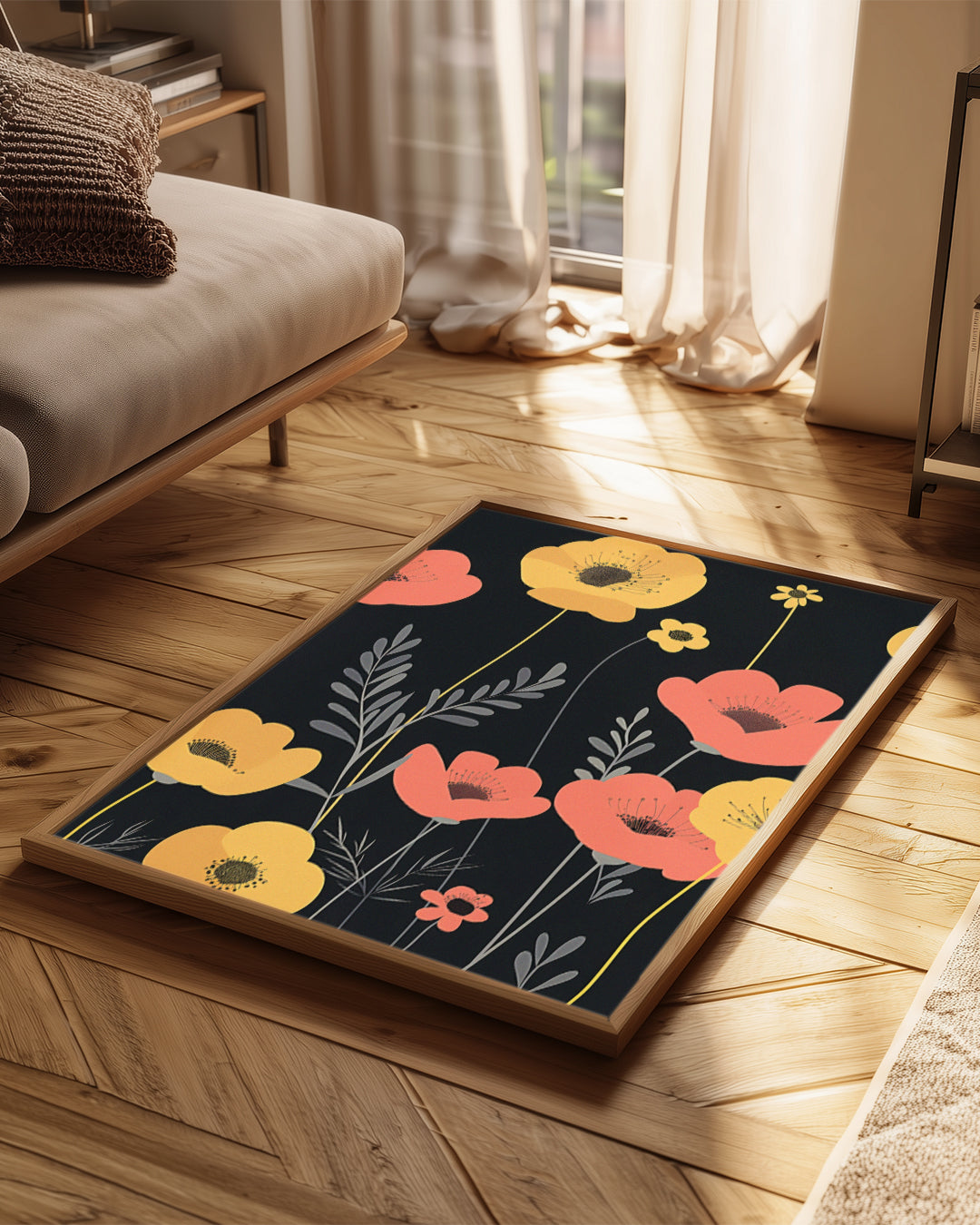 Black Bloom Poster Tablosu