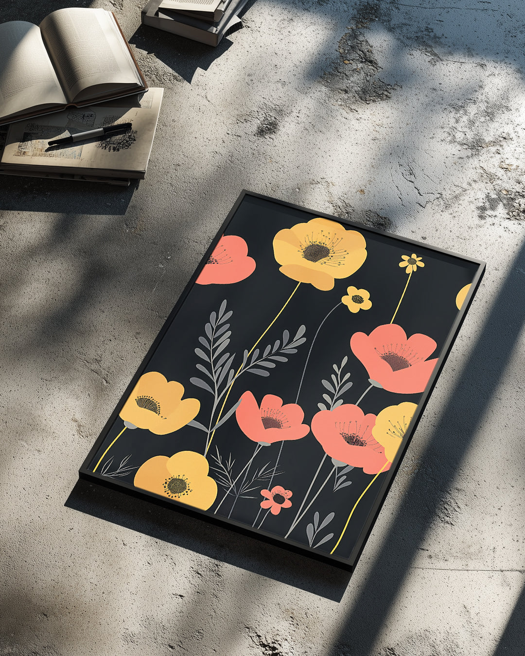 Black Bloom Poster Tablosu