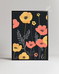 Black Bloom Poster Tablosu