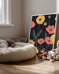 Black Bloom Poster Tablosu