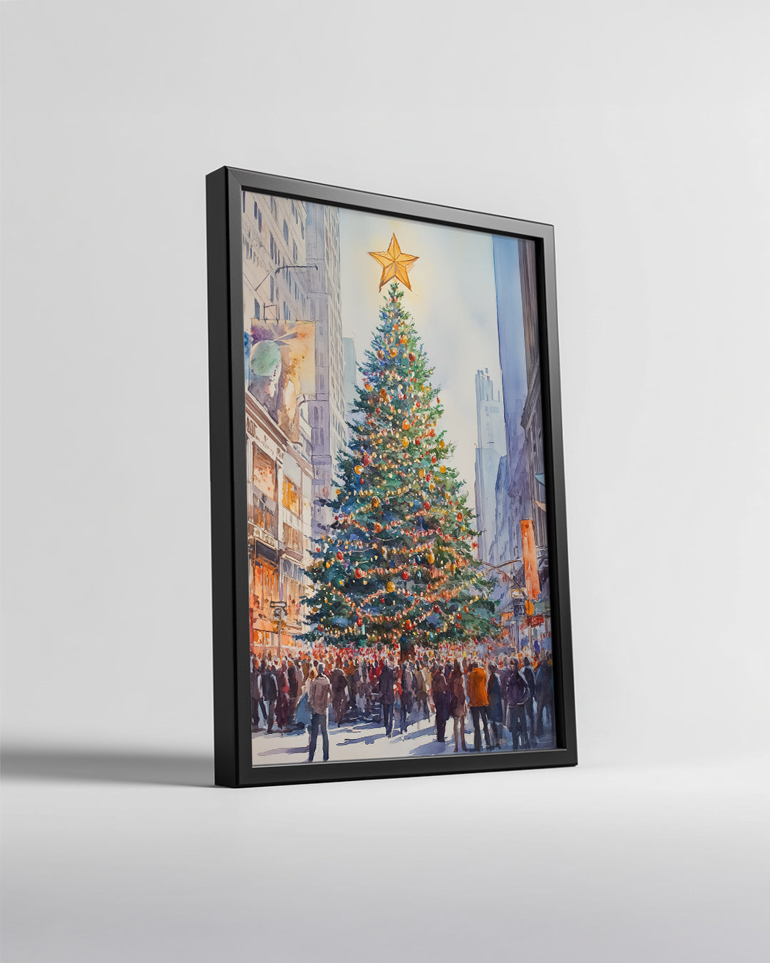 Black Cat Winter Poster Tablosu