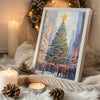 Black Cat Winter Poster Tablosu