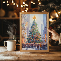 Black Cat Winter Poster Tablosu