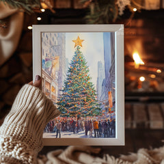 Black Cat Winter Poster Tablosu