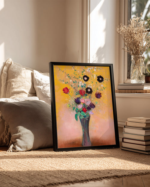 Black Flowers Poster Tablosu