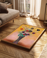 Black Flowers Poster Tablosu