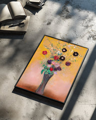 Black Flowers Poster Tablosu