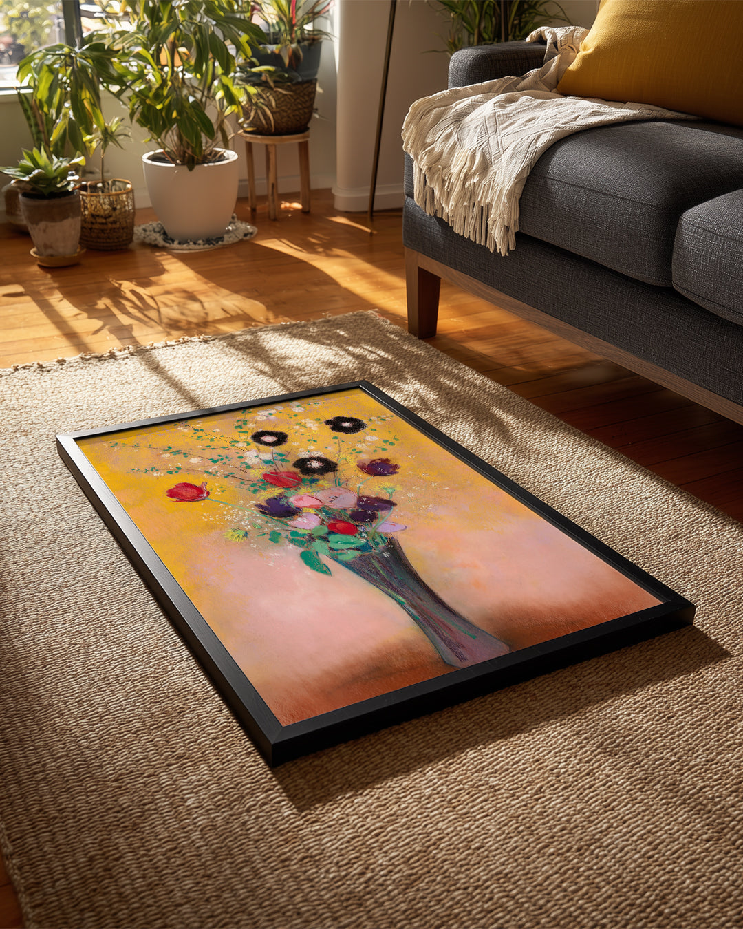 Black Flowers Poster Tablosu