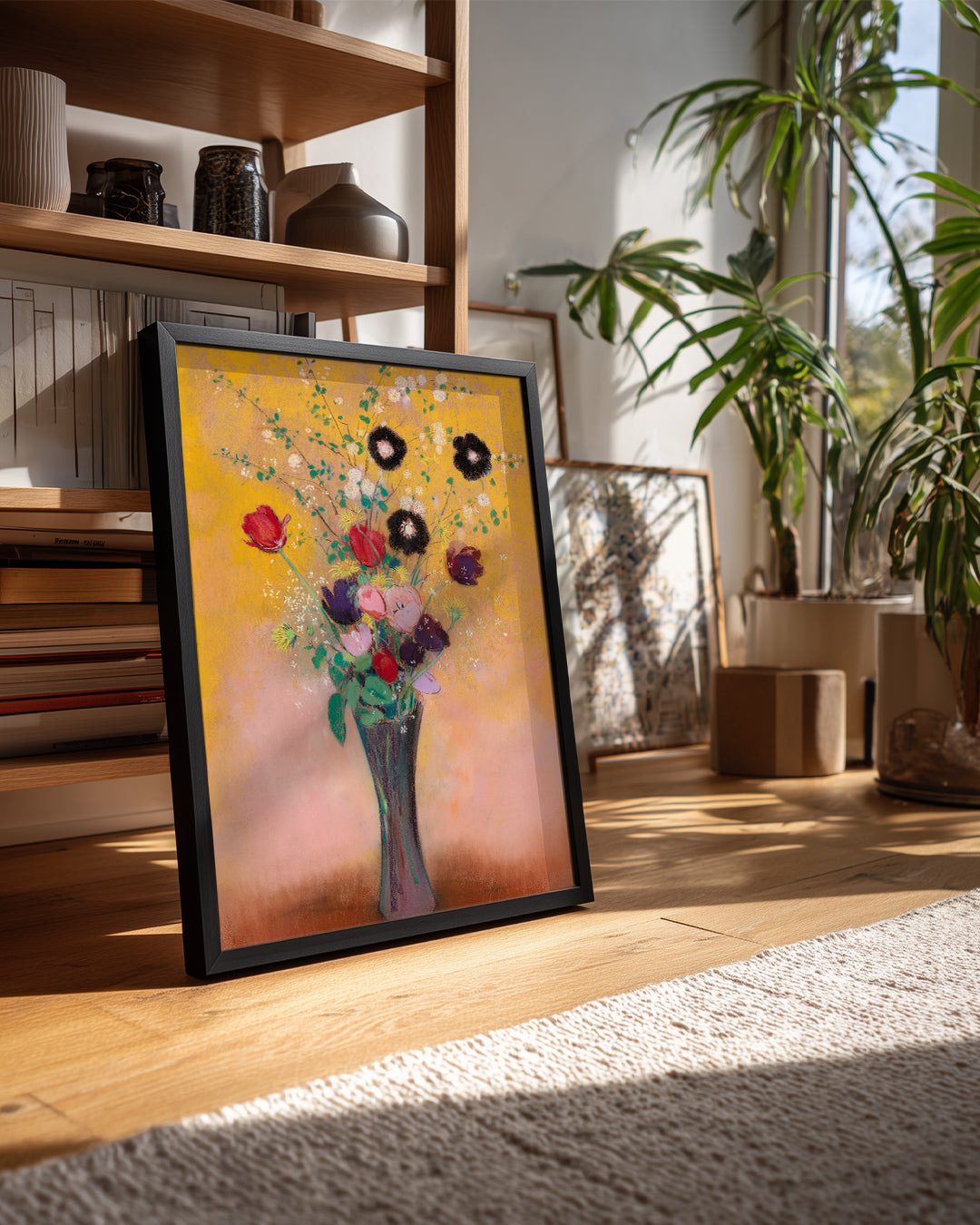 Black Flowers Poster Tablosu