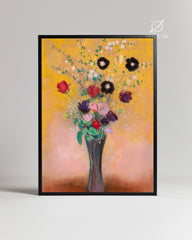Black Flowers Poster Tablosu