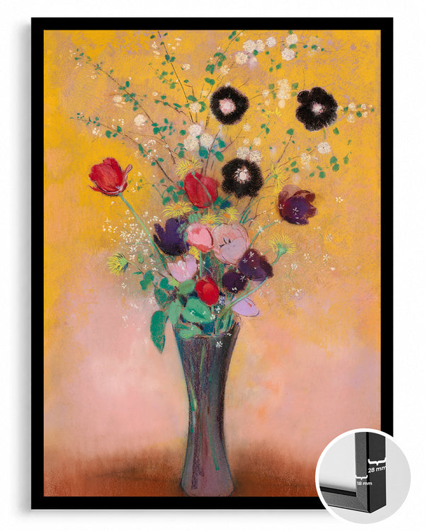 Black Flowers Poster Tablosu