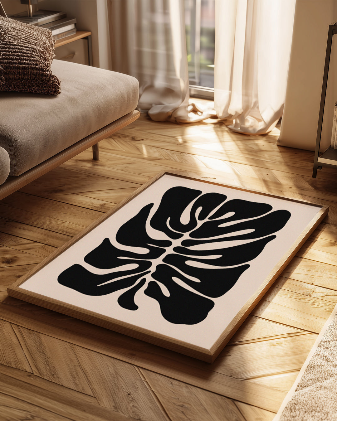 Black Monstera Poster Tablosu