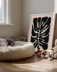 Black Monstera Poster Tablosu