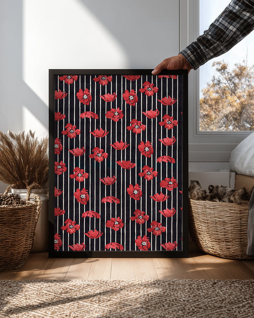 Black Poppy Poster Tablosu