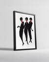 Black Trio Poster Tablosu
