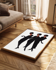 Black Trio Poster Tablosu