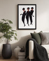 Black Trio Poster Tablosu