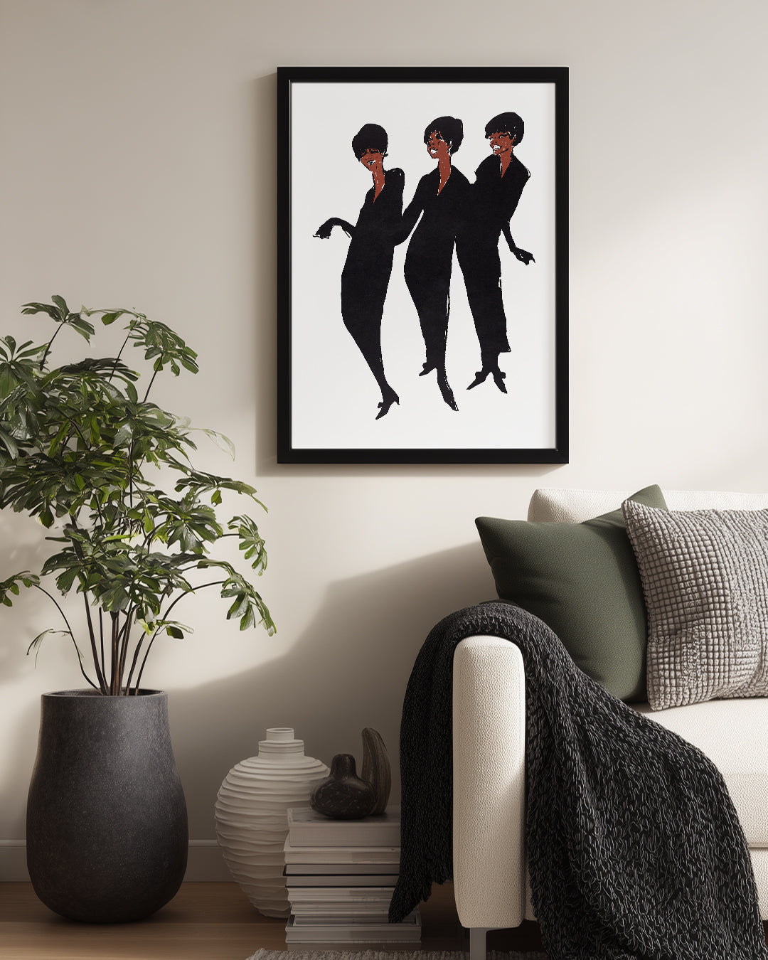 Black Trio Poster Tablosu