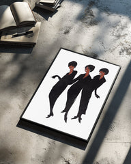 Black Trio Poster Tablosu