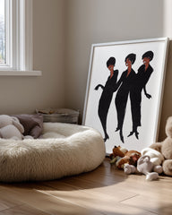 Black Trio Poster Tablosu