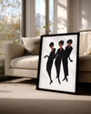 Black Trio Poster Tablosu