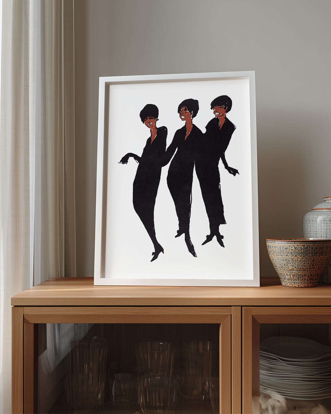 Black Trio Poster Tablosu