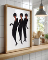 Black Trio Poster Tablosu