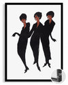 Black Trio Poster Tablosu