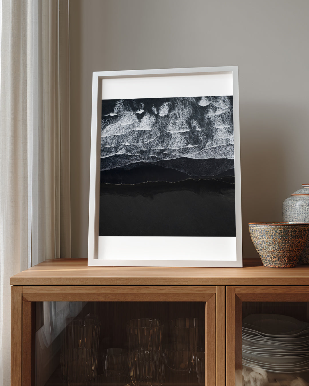 Black Wave Poster Tablosu