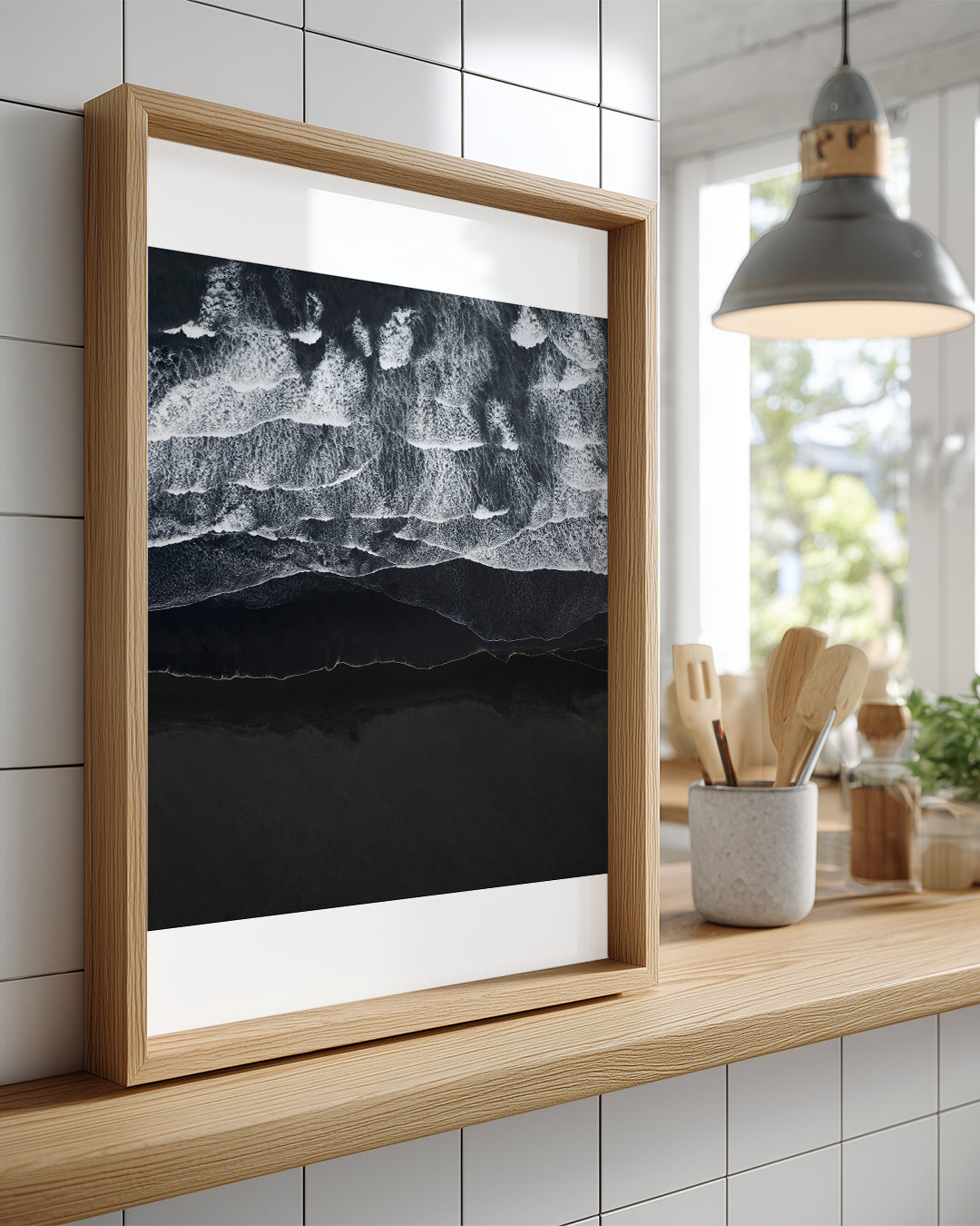 Black Wave Poster Tablosu