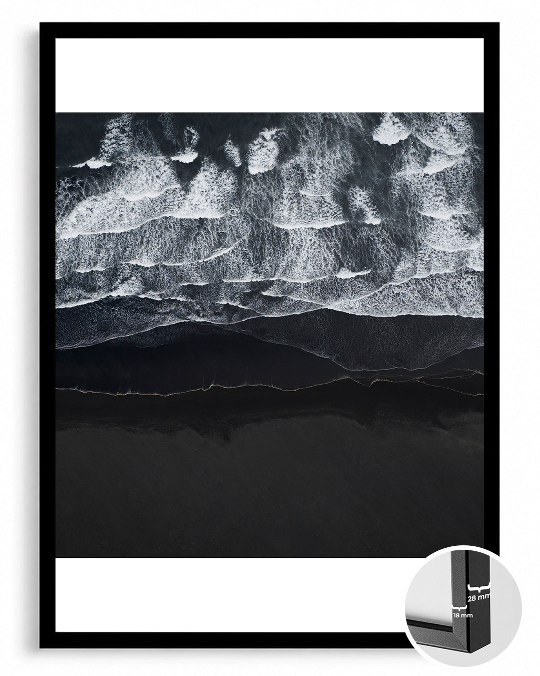 Black Wave Poster Tablosu