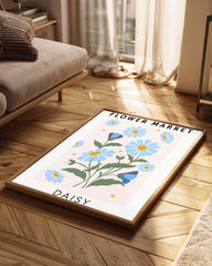 Bleu Daisy Poster Tablosu