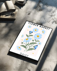 Bleu Daisy Poster Tablosu