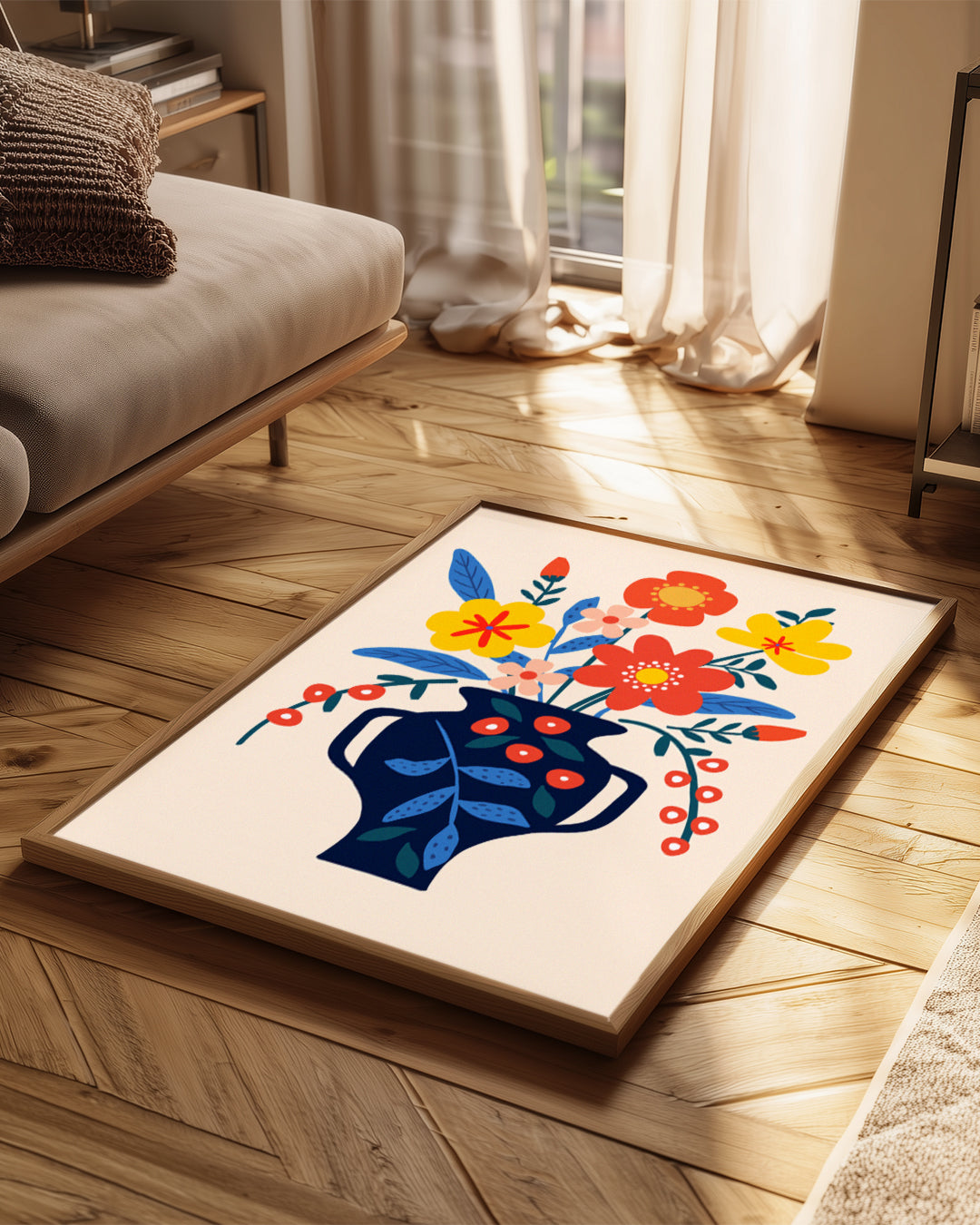 Bleu Profond Poster Tablosu