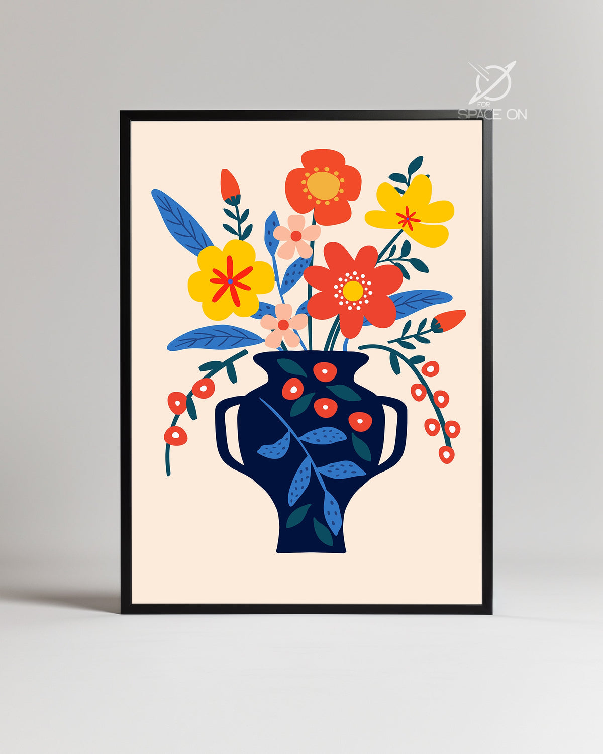 Bleu Profond Poster Tablosu