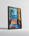 Blue Balcony Poster Tablosu