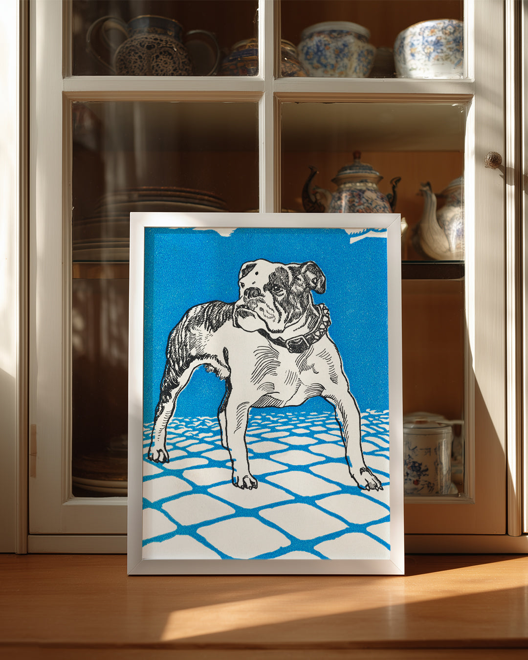Blue Bulldog Poster Tablosu