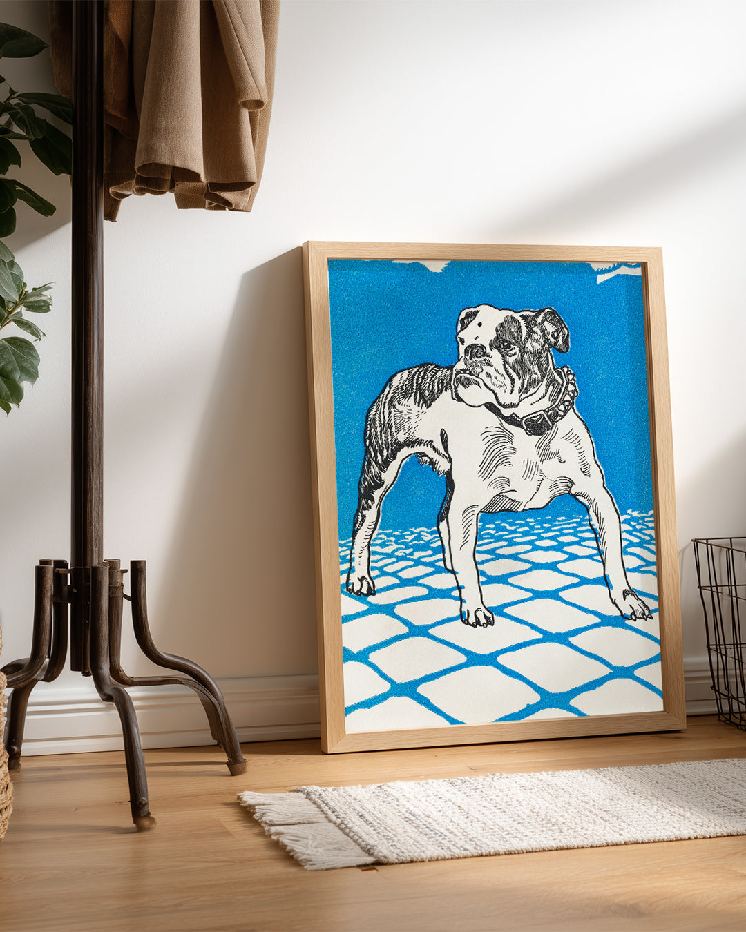Blue Bulldog Poster Tablosu