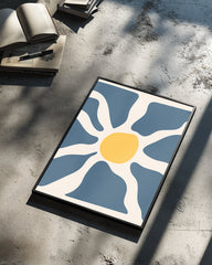 Blue Burst Poster Tablosu